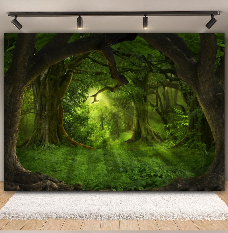 Tropikalna dżungla las tło dla – Green Screen Collapsible recenzja i cena